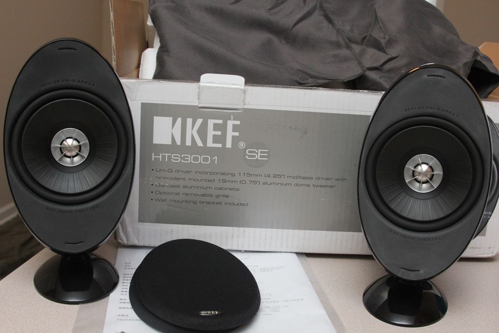 FS Pair of Kef HTS3001SE Egg Speakers Home Theater Forum and Systems